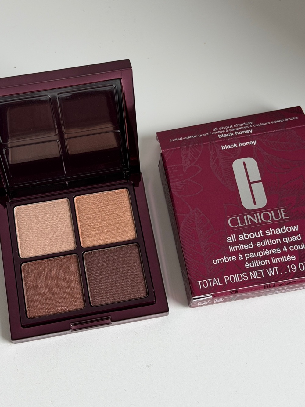 NWT Clinique All About Shadow Quad Black Honey